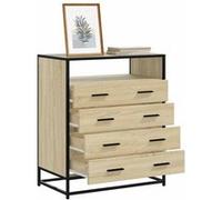 vidaXL Commode Chêne Sonoma – Bois d'ingénierie 70×41×83,5 cm avec tiroirs
