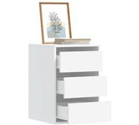 vidaXL Commode d'angle blanc 40x41x58 cm bois d'ingénierie