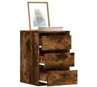 vidaXL Commode d'angle chêne fumé bois d'ingénierie 40x41x58 cm Marron