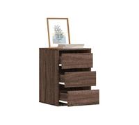 Commode d angle chêne marron 40x41x58 cm bois d ingénierie Marron G