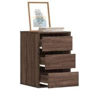 vidaXL Commode d'angle en bois d'ingénierie chêne marron 40x41x58 cm