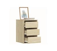 Commode d angle chêne sonoma 40x41x58 cm bois d ingénierie Marron G