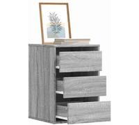 vidaXL Commode d'angle Sonoma – Bois d'ingénierie 40×41×58 cm – Gris