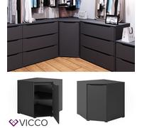 Commode d'angle Dresseur Armoire multifonctionnelle Ruben anthracite Vicco