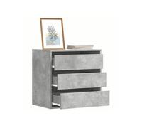 vidaXL Commode d'angle gris béton 60x41x58 cm bois d'ingénierie