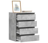 vidaXL Commode d'angle à tiroirs Blanc 60x41x76 cm Bois d'ingénierie