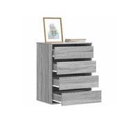vidaXL Commode d'angle Sonoma gris 60x41x76 cm en bois d'ingénierie à tiroirs