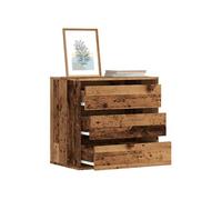 vidaXL Commode d'angle 60x41x58 cm en bois d'ingénierie, finition vieux bois Marron