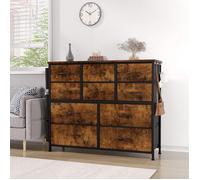 Commode de chambre - PROMIRACAL - PROMIRACAL - 12 tiroirs - Cadre acier renforcé - Pieds réglables