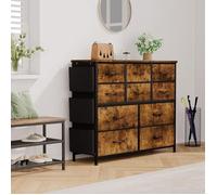 Commode de chambre - PROMIRACAL - PROMIRACAL - 12 tiroirs pliables - Cadre acier renforcé - Poche latérale & crochets