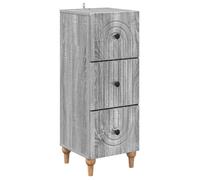 vidaXL Armoire à tiroirs Sonoma gris 33 x 34,5 x 90 cm