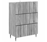 vidaXL Armoire à tiroirs Sonoma gris 66 x 34,5 x 92 cm