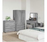 Commode de chambre Vidaxl Armoire de rangement Gris Sonoma 80 x 48 x 57 cm