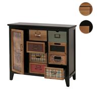 Mendler Commode de pharmacien HWC-O63 Motif Shabby, Bois 80x91x40cm Corps Noir