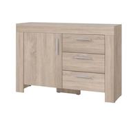Commode de salon - Toledo - C108 - Sonoma chêne - 1 porte - 3 tiroirs