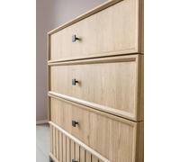 Commode Design moderne en bois Accents noirs élégants Beaucoup d'espace de rangement Meubles