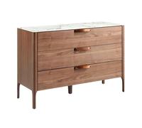 Commode Effet Bois Noyer Et Fibre De Verre Effet Marbreet