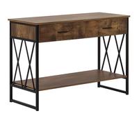 Commode en bois foncé - BELIANI - AYDEN - 2 tiroirs - Style scandinave et moderne