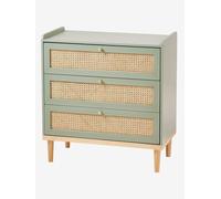 Commode en cannage POÉSIE vert TU