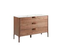 Commode Effet Bois Noyer Et Fibre De Verre Effet Marbreet
