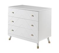 Commode Enfant 3 Tiroirs "Billy" 100cm Blanc