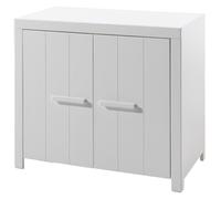 Vipack Commode Erik 2 portes enfant en bois – Blanc