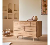 Commode Enfant En Bois De Teck 6 Tiroirs Kort Naturel TU