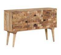 Commode Et Enfilade - vidaXL - bahut rangement - bois de manguier massif - naturel - 2 tiroirs - design scandinave - 110 x 30 x 70