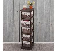 Mendler Commode 5 paniers - Marron