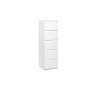 Chiffonnier - Image - 5 tiroirs - Blanc