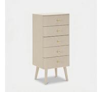Commode gain de place en bois à 5 tiroirs Shy