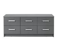 Albert Roller – Commode Reta 122 cm 6 tiroirs gris graphite