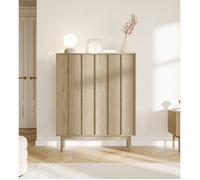 Selsey Neksto Commode de Rangement, à 2 Portes, 100 cm, à tiroirs, avec Pieds en Bois de chêne huilé