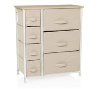 hjh Living Étagère FOLDRESS L 63 x 30 x 73 cm 7 compartiments Beige