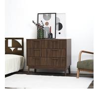 Commode - HOME DECO FACTORY - Klaus - Élégante - Foncée - Marron