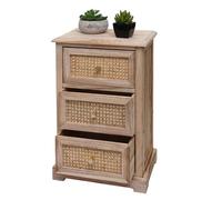 Mendler Commode rotin scandinave - Naturel