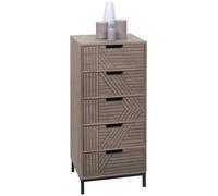MCW Commode MCW-N90 84x35x29cm gris-brun