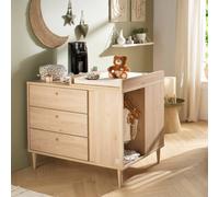 Commode-îlot Bébé Avec Rangements 3 Faces - Ilot Bebe Marron TU