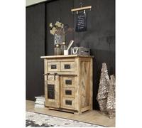 Commode Manguier natur laqué RAILWAY #111 | 70x45x85 cm (BxTxH)42kgIndustrielmontémassif