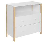 Commode ""Kima"" en bois 85x40cm blanc - Atmosphera Créateur d'intérieur