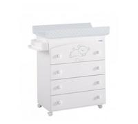 Micuna 1703496031 - baignoire - matelas à langer étoiles Sweet Bear 0 m +