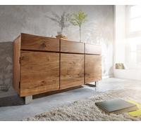 Commode Live-Edge 147 cm acacia naturel 3 portes 3 tiroirs