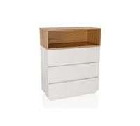 MELMO K - Commode Blanc/Chêne