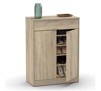Commode meuble à chaussures coloris cambrian - Hauteur 101 x Longueur 75 x Profondeur 36 cm