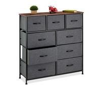 Commode meuble de rangement chiffonnier industriel 9 tiroirs design élégant