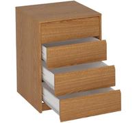 Commode Meuble de rangement coloris chêne - Longueur 50 x Hauteur 73.4 x Profondeur 45 cm