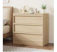 Commode moderne à 3 tiroirs - Grand espace de rangement pour chambre, salon ou entrée - Structure stable, design élégant