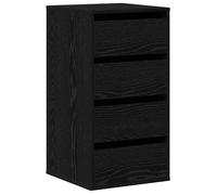 vidaXL Commode d'angle Chêne Noir 40x41x76 cm Bois d'ingénierie