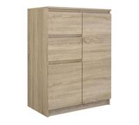 PARME - Commode moderne salon/chambre/bureau 97x70x40 - 2 portes + 2 tiroirs - Buffet contemporain séjour - Meuble rangement