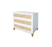 Commode Nami cannage de rotin neige